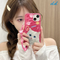 OKOK เคสโทรศัพท์ลายทแยงแมว,สำหรับ iPhone 14 13 12 11 Pro Max Mini XS XR 8 + 7 Plus เคสนิ่มโปร่งใสพร้อมเลนส์คลุมทั้งหมดปกป้องกล้องเคสโทรศัพท์แฟชั่นซิลิโคนผู้ขายชั้นนำ