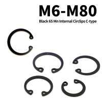 Black 65 Manganese Steel Internal Circlips C-type Elastic Open Circlip C Type Internal Circlip Retaining Rings DIN472