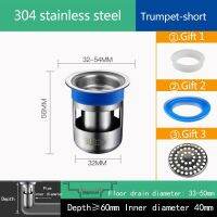ฝาปิดกันกลิ่นมีช่องระบายน้ำลึก304พื้นสเตนเลสกันแมลงห้องน้ำท่อระบายน้ำสำหรับห้องน้ำรูปตัวยูที่ครอบกันกลิ่น