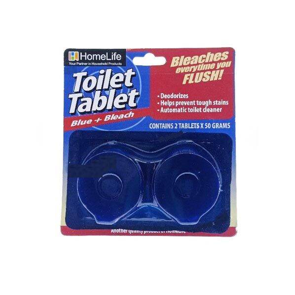 Toilet Tablet Deodorizer Toilet Coeaner Stain Preventer Blue + Bleach