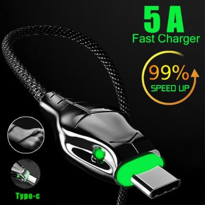 （A LOVABLE） Black Mamba 5AChargingUSB Type CFor SamsungS22 Quick Charge Cord Wire ForP40POCO