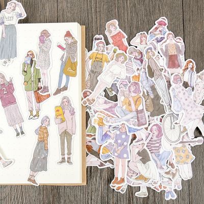 100pcs/pack New Women Hai Mori Girls Stickers Handbook Stickers DIY Craft Photo Albums Sticker/Scrapbooking Stickers