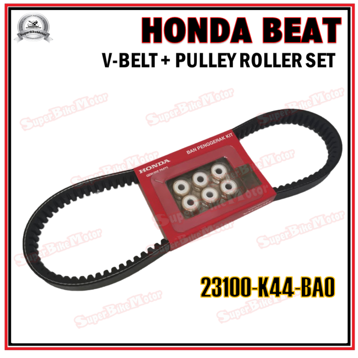 HONDA BEAT - 100% ORIGINAL HONDA V-Belt / Drive Belt + Pulley Roller ...