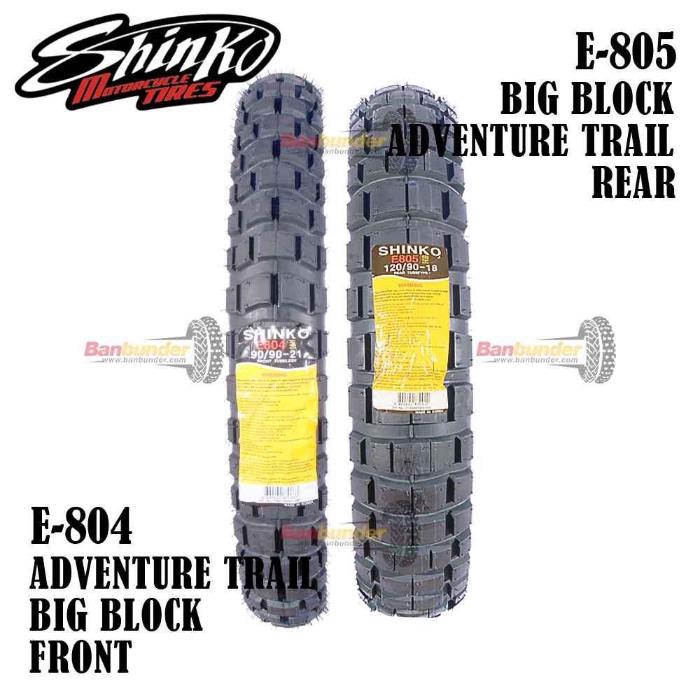 Shinko E-805 Big Block Rear Tire 120/90-18 