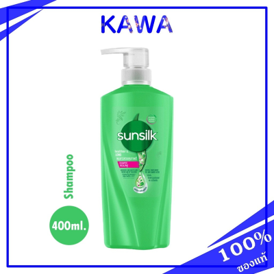 Sunsilk Shampoo 400ml/Green ซันซิล แชมพู เฮล์ธีเออร์ แอนด์ ลอง สีเขียว 400 ml สูตรผมยาวสวยสุขภาพดี