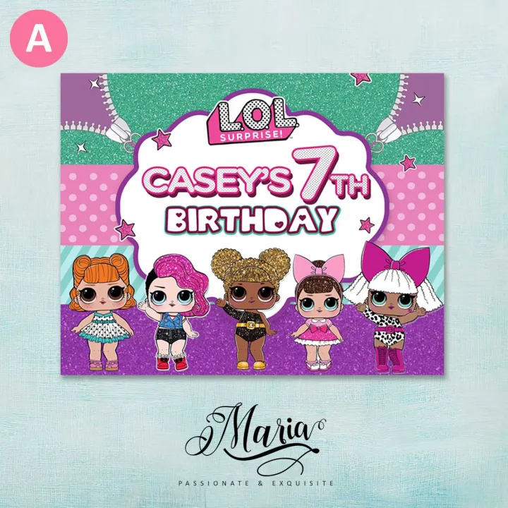 LOL Surprise Banner Party Decoration Personalized Birthday Banner ...