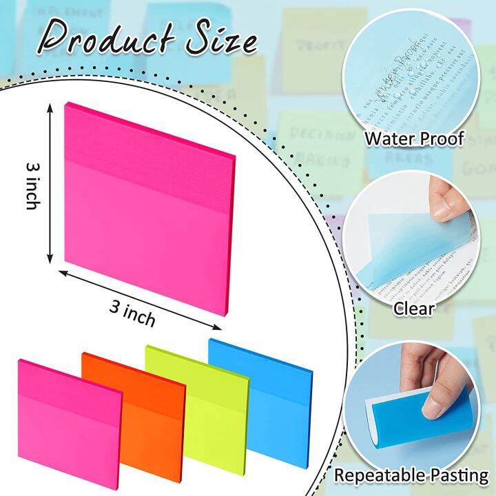 50-sheets-colorful-pet-transparent-memo-note-paper-to-do-it-list-paperlaria-school-stationery