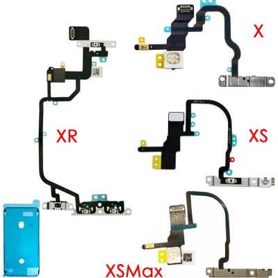 สวิตช์เปิด/ปิดแสงแฟลช Mic Flex Cable สำหรับ Iphone X Xr Xs Max และอะไหล่สติกเกอร์กันน้ำ