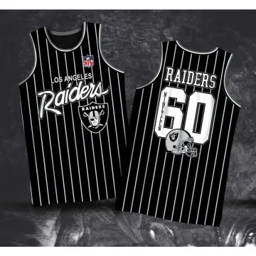 black and white raiders jersey