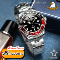 GRAND EAGLE นาฬิกาข้อมือสุภาพบุรุษ สายสแตนเลส รุ่น AE048G – SILVER/BLACK/REDBLACK