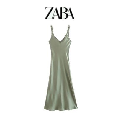 2023 ZaraRua Cos เสื้อชั้นในผ้าซาตินสำหรับผู้หญิงใหม่ฤดูใบไม้ผลิเดรสผ้าฝ้ายเด็กหญิง4387058 506