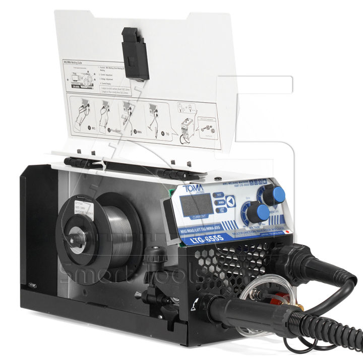 toma-japan-ตู้เชื่อม-mig-ตู้เชื่อมไฟฟ้า-4-ระบบ-4-in-1-รุ่น-ltg-655s-มีหน้าจอแสดงกระแสไฟ-เครื่องเชื่อม-ต่อแก๊ส-co2-ได้-เชื่อมสแตนเลส-พร้อมระบบ-flux-cored-mig-mag-tig-lift-และ-mma-แถมฟรี-ลวดเชื่อมฟลักซ์