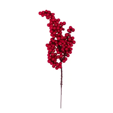 Christmas Artificial Berry Branches Christmas Tree Head Red Fruit