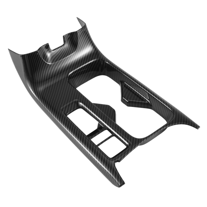Car Carbon Fiber Center Console Water Cup Holder Cover Panel Trim Stickers Cup Holder Panel Cup