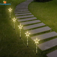 LumiParty 1-To-5กลางแจ้ง Led โคมไฟพลังงานแสงอาทิตย์5-Pointed Star Shape 8โหมดไฟสนามหญ้าสำหรับ Yard Patio Garden ตกแต่ง