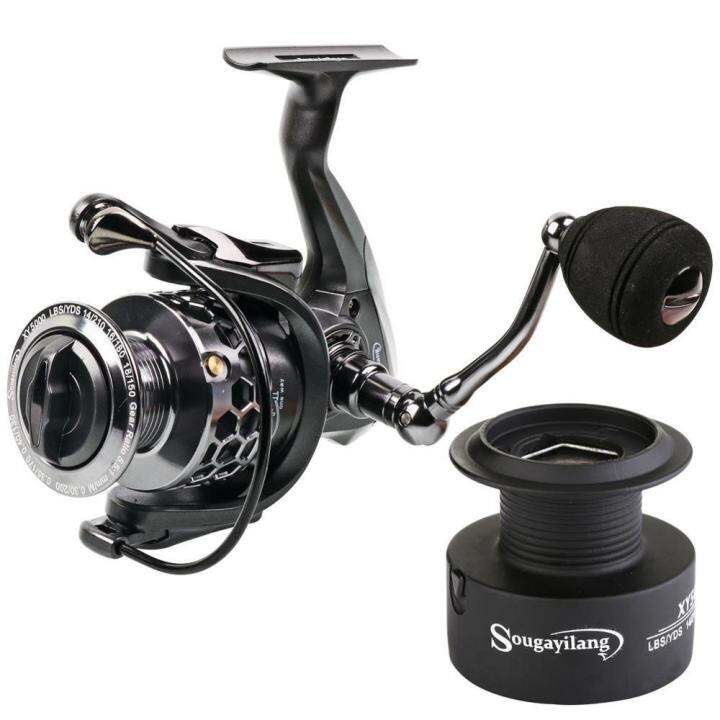 souilang-1000-6000-series-fishing-reel-13-1bb-น้ำหนักเบา5-2-1-smooth-aluminium-spinning-fishing-reel-ปลาคาร์พ-fishing-tackle