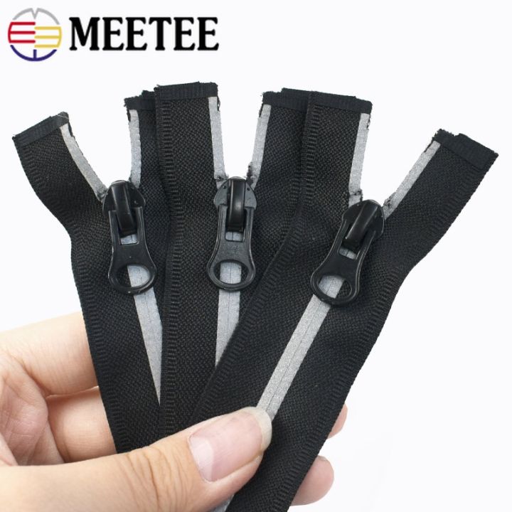 5pcs-meetee-5-nylon-zipper-40-100cm-open-end-reflective-zipper-garment-outdoor-clothes-bag-repair-tailor-diy-sewing-accessories