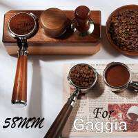 กาแฟลึก portafilter 58มิลลิเมตร2หูกรองผู้ถือบาริสต้าเอสเพรสโซ่จับสำหรับ gaggia คาเฟ่เครื่อง