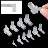 5Pcs 4mm 20mm PP Equal Dia 90 Degree Elbow Water Connectors Aquarium Fish Tank Aerator Fittings Air Pump Pagoda Hose Joints