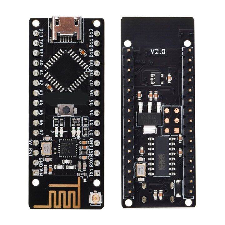 Atmega328P NANO V3.0 CH340G NRF24l01 wireless development board Module ...