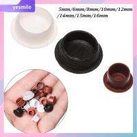 YESMILE 50Pcs ปลอกยาง เครื่องประดับหลุม ปลั๊กเจาะรู ภายนอก จุกอุดฝุ่น ฝาครอบป้องกัน ครอบคลุมรูเฟอร์นิเจอร์ การตกแต่งสกรู