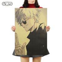 ✜ TIE LER Jujutsu Kaisen Series อะนิเมะโปสเตอร์กระดาษคราฟท์โปสเตอร์ Vintage Cafe Bar Home Room Art Wall สติ๊กเกอร์ตกแต่ง