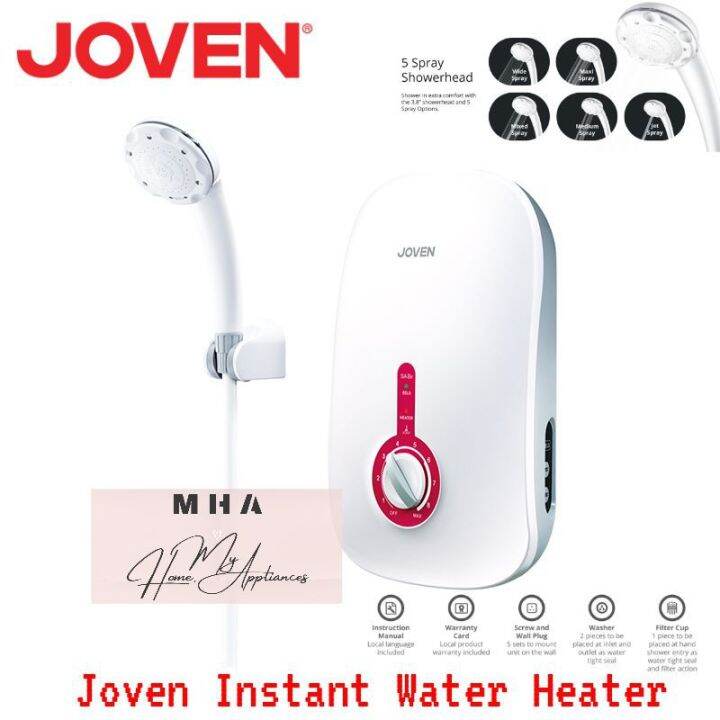 Joven SA8E Water Heater With BuiltIn EELS System and Surge Protector Lazada