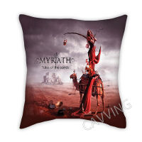 Myrath Rock 3D พิมพ์โพลีเอสเตอร์ปลอกหมอนตกแต่งโยนปลอกหมอนสแควร์ซิปปลอกหมอนของขวัญปลอกหมอน