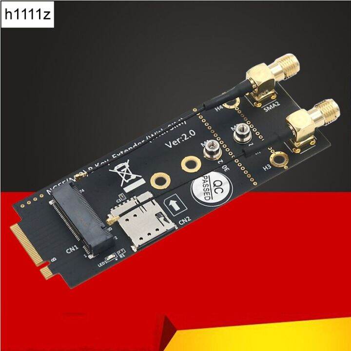 ngff-อะแดปเตอร์ตัวต่อขยายกุญแจ-m-2-b-ไปยังคีย์-b-สายต่อพ่วงสำหรับนาโนซิมช่องเสียบบัตรเสาอากาศ2-4g-5g-รองรับโมดูล3g-4g-5g-m-2อะแดปเตอร์-fjk3825การ์ดเครือข่าย-wifi
