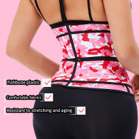 Hot Sales Sweating Crazy Adjustable 4 Step Waist Trainer Trimmer Support Fitness Tummy Slim Belt