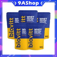 ?แพ็ค 5 ซอง??biovitt Whey Protein Isolate เวย์โปรตีน ไอโซเลท รสนมจืด (224 กรัม) อร่อย ชงง่าย ละลายไว เสริมกล้ามคมชัด อร่อย เข้มข้น โปรตีน 27 กรัม