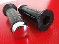 HONDA CB550 CB650 CB750 GL VF550 HANDLE GRIP "BLACK" SET 7/8" #ปลอกแฮนด์ สีดำ เปลายชุบโครม