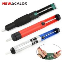 NEWACALOX Vacuum Desoldering Pump Solder Tin Remover Tool Soldering Iron Desoldering Hand Welding Tools