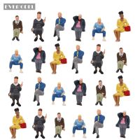 24pcs Model Railway O scale Seated Figure 1:43 Painted Sitting People Park Layout P4803