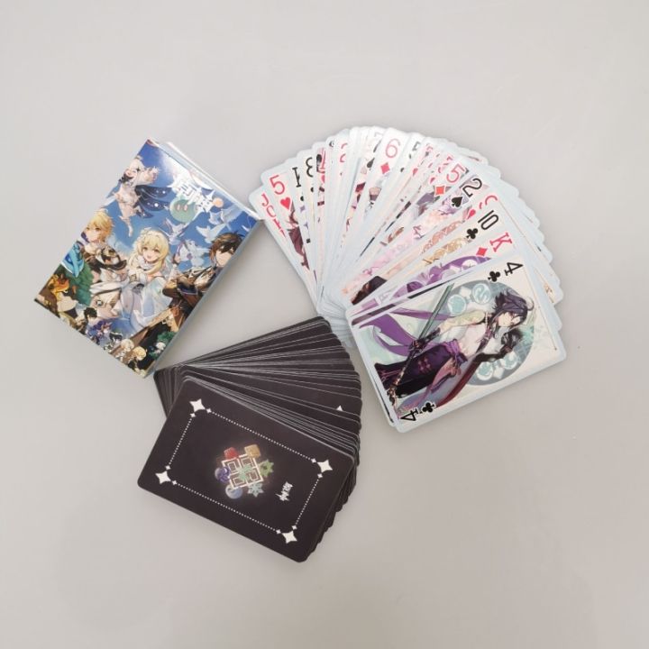 Genshin Impact Poker Anime Cosplay Board Game Cards Kamisato Ayaka Klee ...