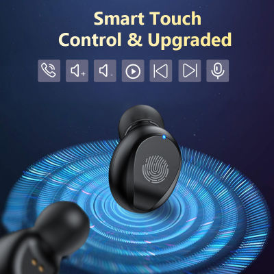 Wireless Bluetooth Headphone Touch Control Earbuds Stereo Sport Waterproof TWS Bluetooth 5.1 Earphones With Microphone Headsets