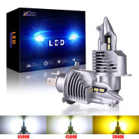 Aileo Fighter H4 LED 9003 HB2ไฟหน้ารถหลอดไฟ80W 12V 24V 6000K 4300K 3000K Super LED H4รถ Lam CSP Chip Car Light 16000LM