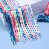 New Tie-dye Non-fading Shoe laces Casual Shoes Shoelaces for Sneakers Shoe lace Unisex Flat Boot Laces 120/140/160CM Shoestrings