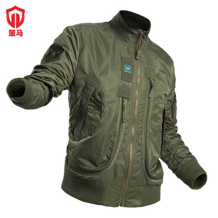 qima-เสื้อโค้ทเสื้อแจ็กเก็ตนักบินยุทธวิธีสั้น-jaket-baseball-ให้ความอบอุ่นและกันลมสินค้าใหม่