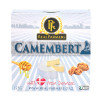 เรียลฟาร์มเมอร์ คาร์มองแบร์ชีส นำเข้าจากเดนมาร์ก 125 กรัม - Camembert Cheese 125g Real Farmers brand from Denmark