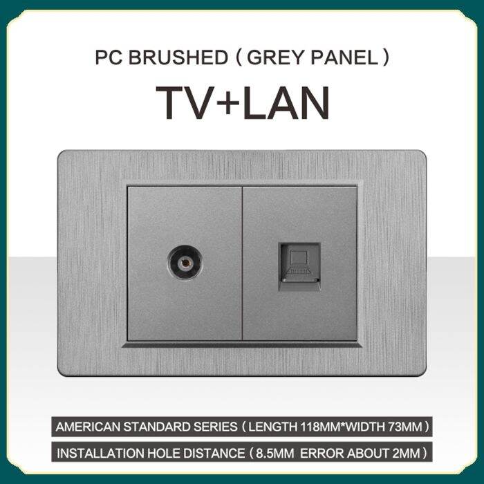 1/2/3/4 Gang 2 Way Switch with USB Port Outlets and Sockets Electrical ...