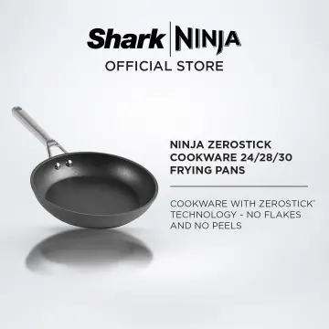 Ninja C33000 Foodi NeverStick Premium 3-Piece Cookware Set, 12-Inch Fry Pan, 5-Quart SautA Pan with Glass Lid, Hard-Anodized, Nonstick, Durable & Oven