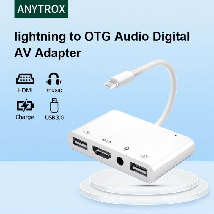 [A LIKE]♚┋ Lightning iPhone to HDMI USB3 OTG Digital AV Adapter/Cable