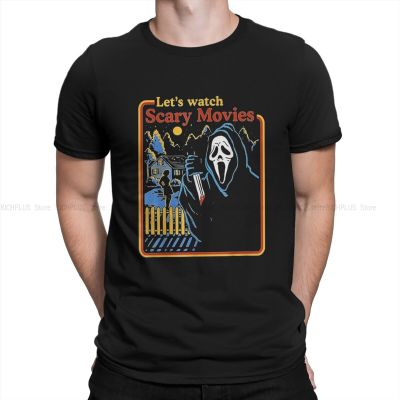 Lets Watch Scary Movies Horror Classic Tshirt For Male Scream Gale Weathers Film Clothing Style T Shirt Soft