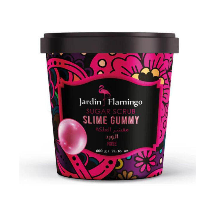 Jardin Flamingo Sugar Scrub Slime Gummy Rose 600g Lazada