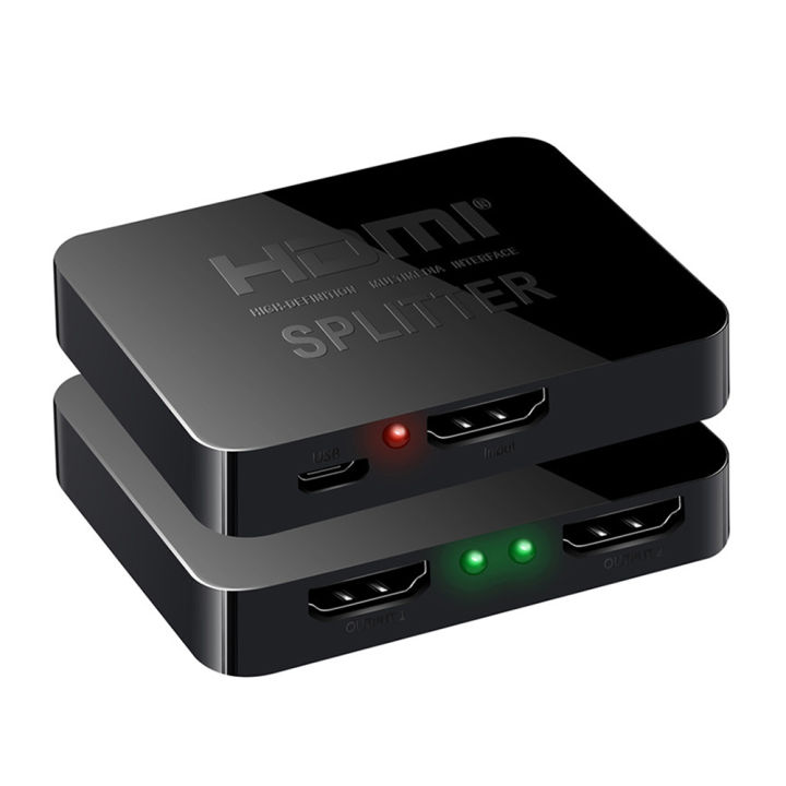 1ใน2ออกสาย-hdmi-splitter-full-hd-1080p-hdmi-จอแสดงผล3d-ตัวแยกวิดีโอ1แหล่งเป็น2จอแสดงผลเหมือนกัน