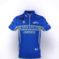 High quality stock New Style Racing Suit polo Shirt MOTOGP Workwear Dakal Suzuki T-Shirt Car Logo Factory Short Sleeve Customization