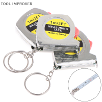 TOOL IMPROVER 1เมตร/3ft สแตนเลสไม้บรรทัดวัดกระเป๋าหดได้สายวัดเทป