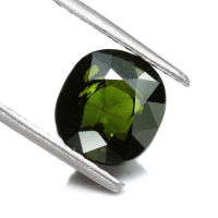 2.50 ct พลอยทัวร์มาลีน สีเขียว Green Tourmaline Cushion cut