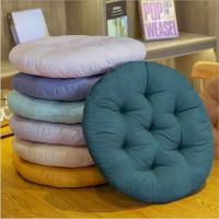 ✟❖✾ Pure Color Round Square Car Chair Cushion Students Office Seat Pad Simple Winter Home Dining Decor Pillows Tatami Outdoor Mat